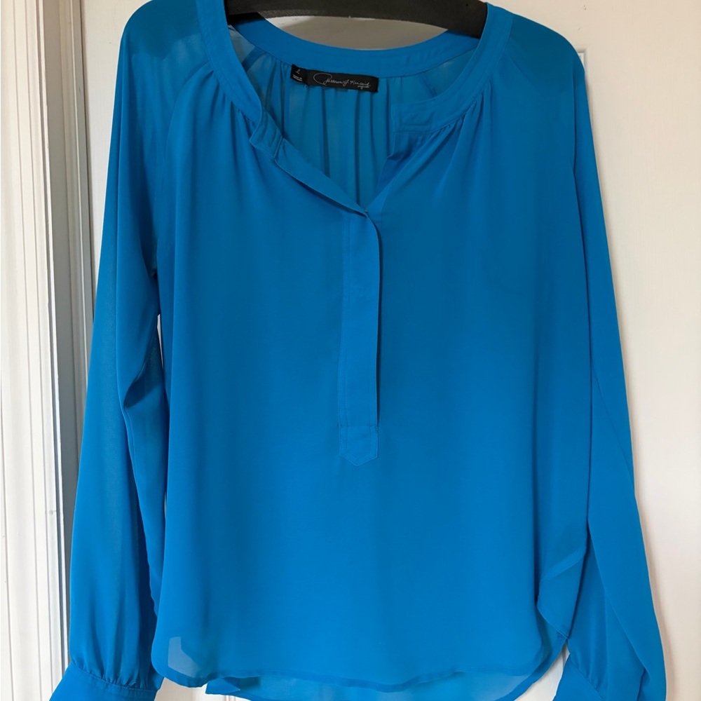 Patterson J. Kincaid Vibrant Blue Blouse